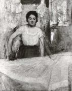 Woman ironing